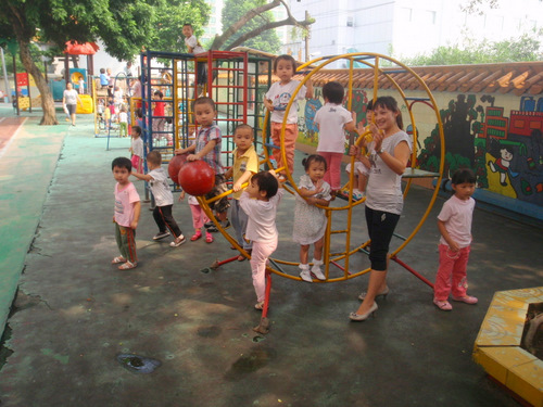 Children at Free Play on the Playground.